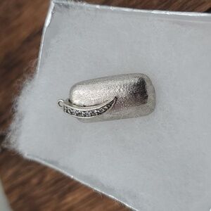 Infinity crescent moon pendant